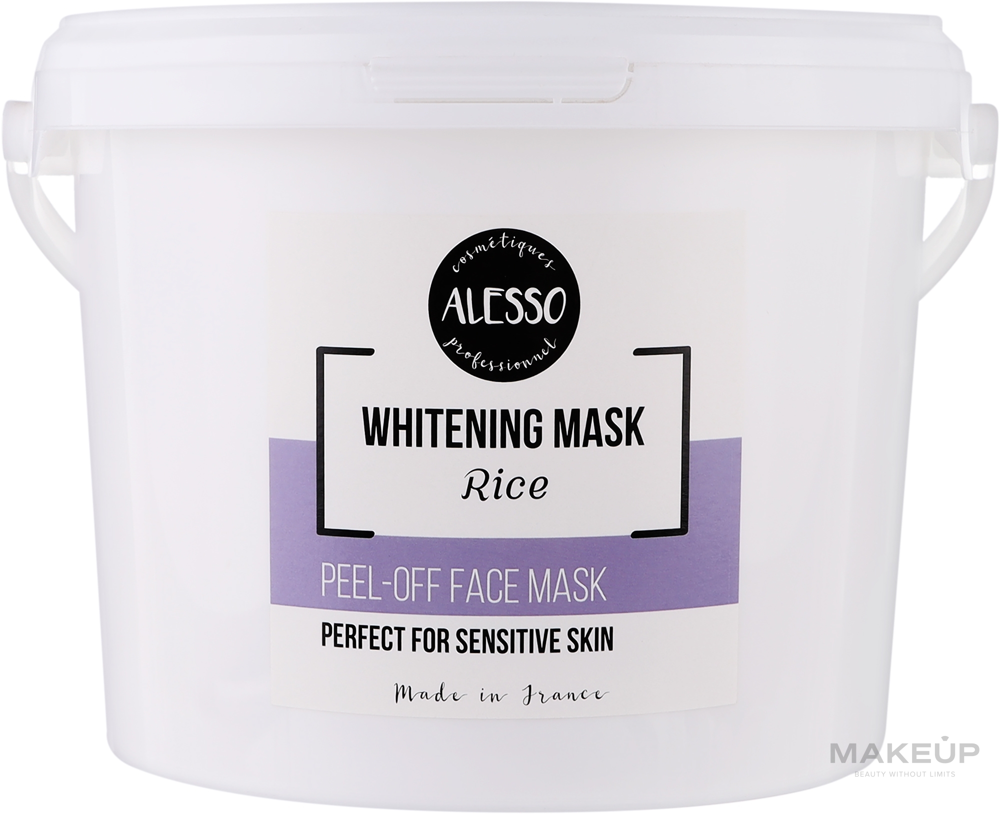 Альгінатна маска для обличчя з рисом, освітлювальна - Alesso Whitening Rice Mask — фото 1000g