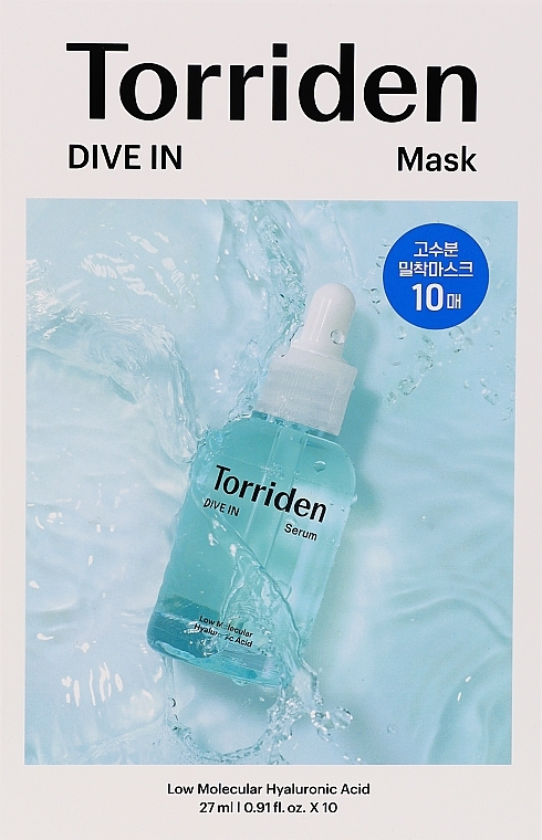 Тканевая маска с гиалуроновой кислотой - Torriden Dive In Low Molecule Hyaluronic Acid Mask