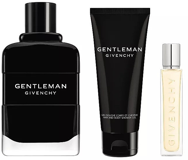 Givenchy Gentleman Eau - Набор (edp/100ml + edp/12,5ml + sh/gel/75ml) — фото N2