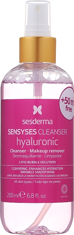 Очищающее гиалуроновое средство для лица - SesDerma Laboratories Sensyses Cleanser Hyaluronic — фото N1