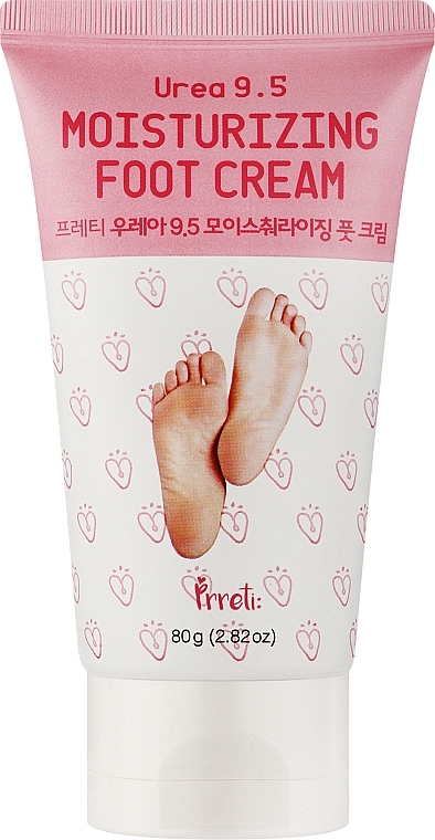 Крем для ніг із сечовиною - Prreti Urea 9.5 Moisturizing Foot Cream — фото N1