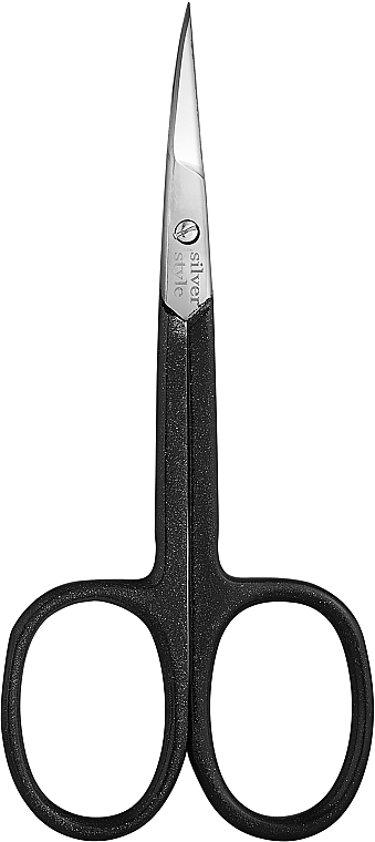 Ножиці для кутикули "MH-204", 10 см., чорні - Silver Style — фото N1