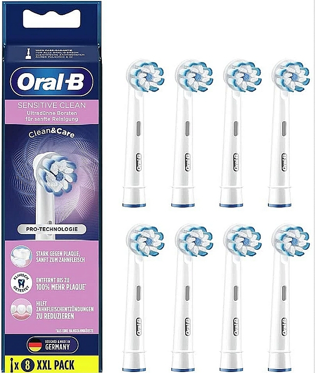 Змінні насадки для електричних зубних щіток, 8 шт. - Oral-B Sensi UltraThin Toothbrush Heads — фото N1