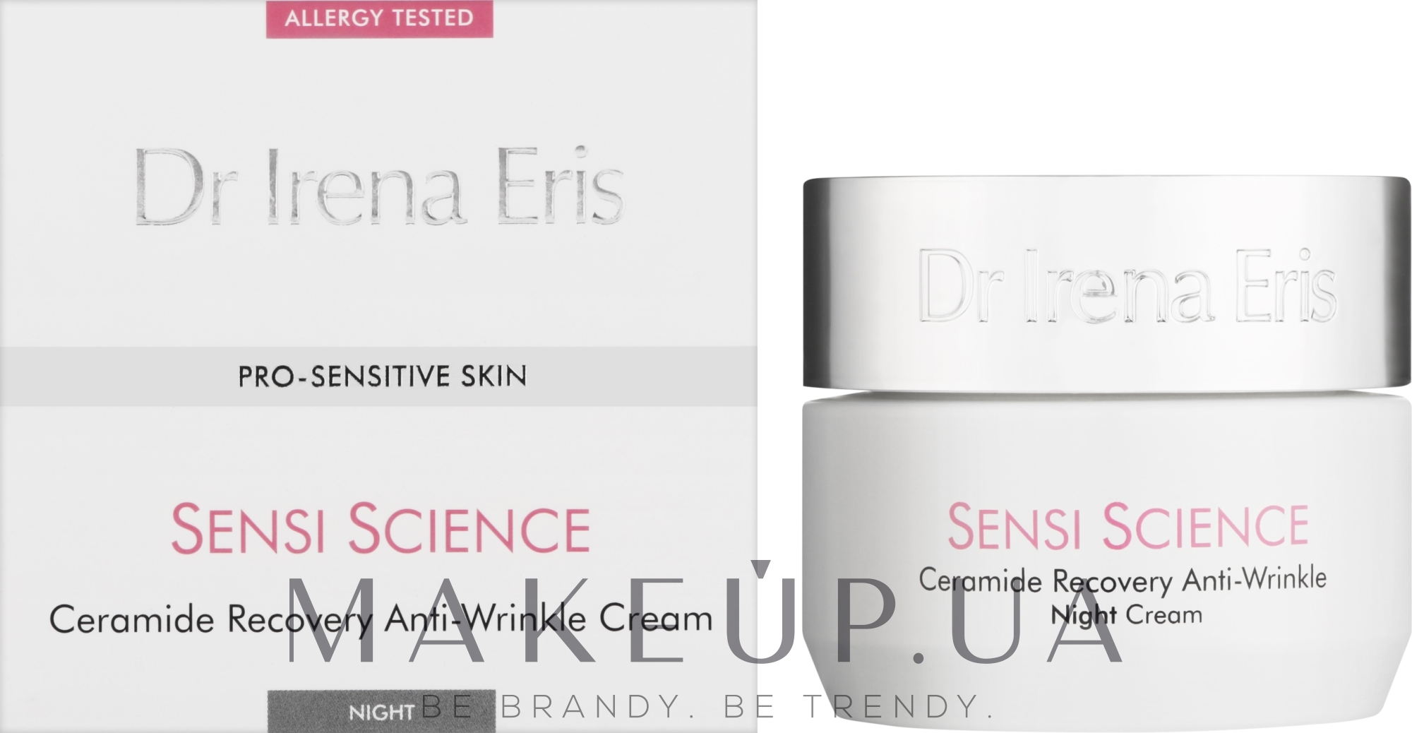 Ночной крем против морщин с церамидами - Dr Irena Eris Sensi Science Ceramide Recovery Anti-Wrinkle Night Cream — фото 50ml