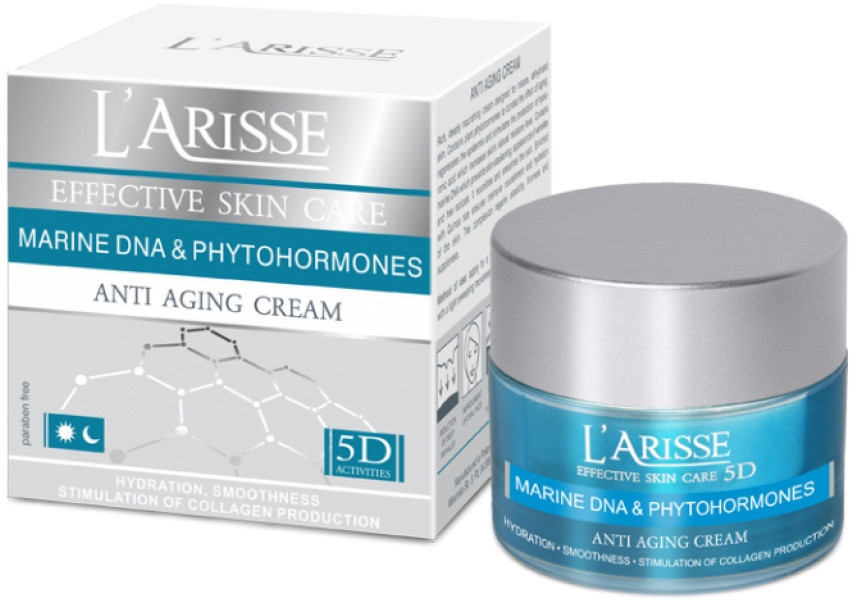 Крем с морской ДНК и фитогормонами 60+ - Ava Laboratorium L'Arisse 5D Anti-Wrinkle Cream Marine DNA + Phytohormones