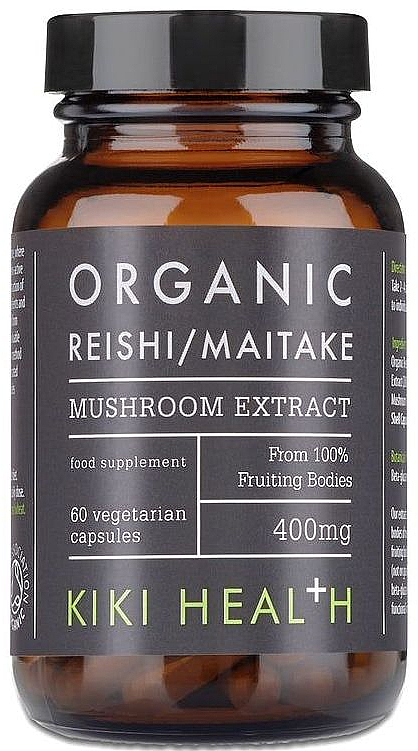 Пищевая добавка "Экстракт гриба" - Kiki Health Reishi & Maitake Mushroom Extract Organic  — фото N1