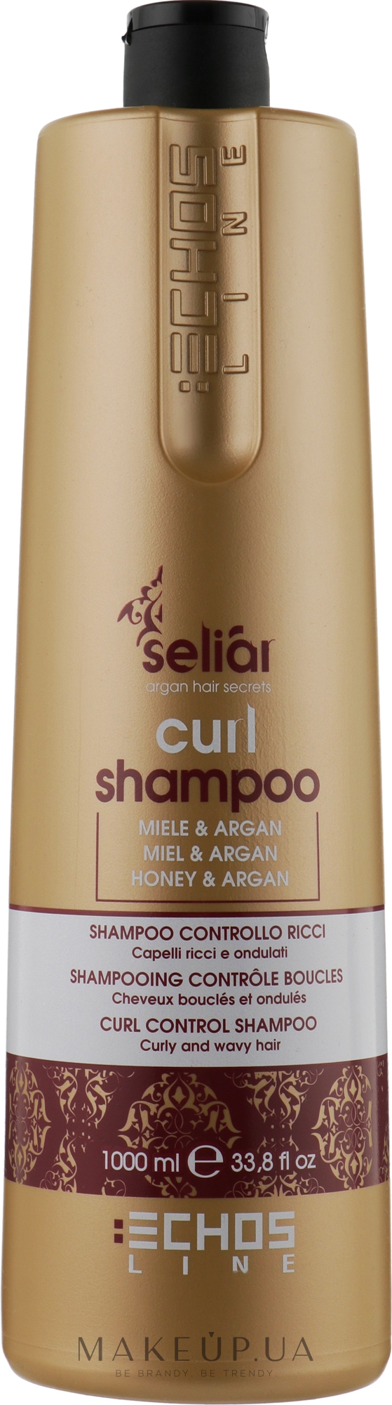 Шампунь для вьющихся волос - Echosline Seliar Curl Shampoo — фото 1000ml