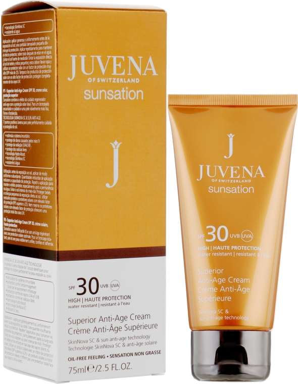 Солнцезащитный антивозрастной крем SPF 30 - Juvena Sunsation Superior Anti-Age Cream SPF 30 — фото N1