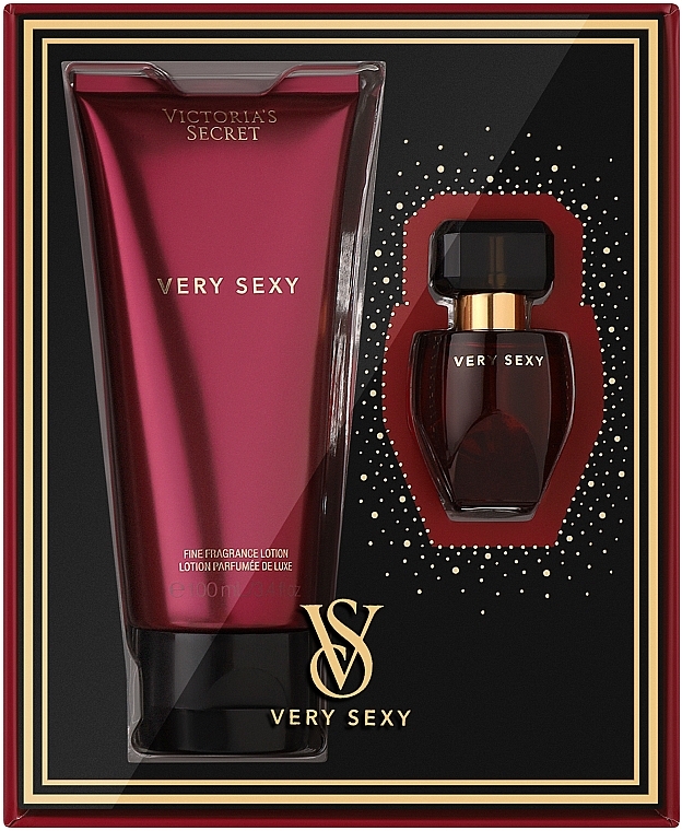 Victoria's Secret Very Sexy - Набір (edp/mini/7.5ml + b/lot/100ml) — фото N1