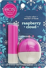 Духи, Парфюмерия, косметика Набор - EOS Raspberry Cloud Limited Edition Holiday Lip Balm (lip/balm/7g + lip/balm/4g)