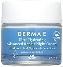 Духи, Парфюмерия, косметика Увлажняющий ночной крем с гиалуроновой кислотой - Derma E Hydrating Night Cream
