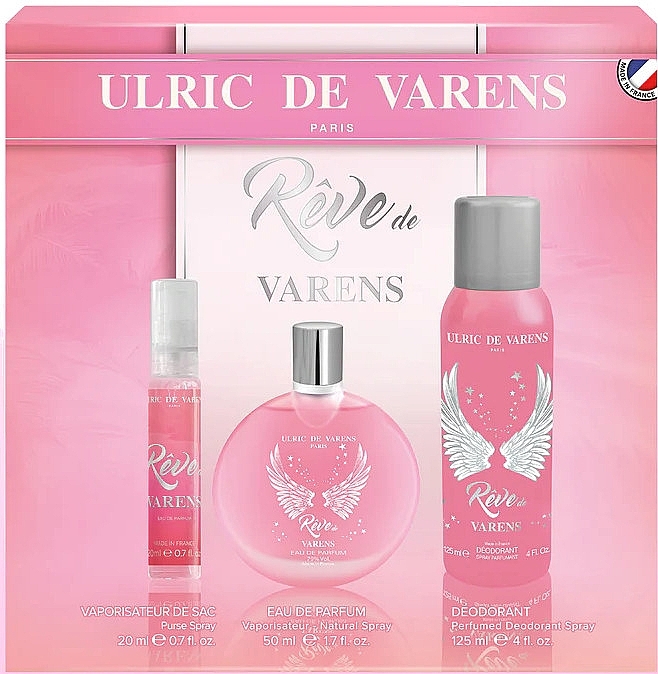 Ulric de Varens Reve de Varens - Набор (edp/50ml + edp/20ml + deo/125ml) — фото N1