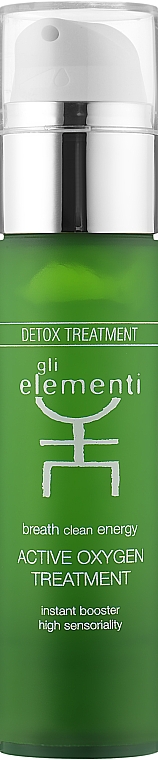 Гель-маска для лица - Gli Elementi Detox Line Active Oxygen Treatment (тестер) — фото N1