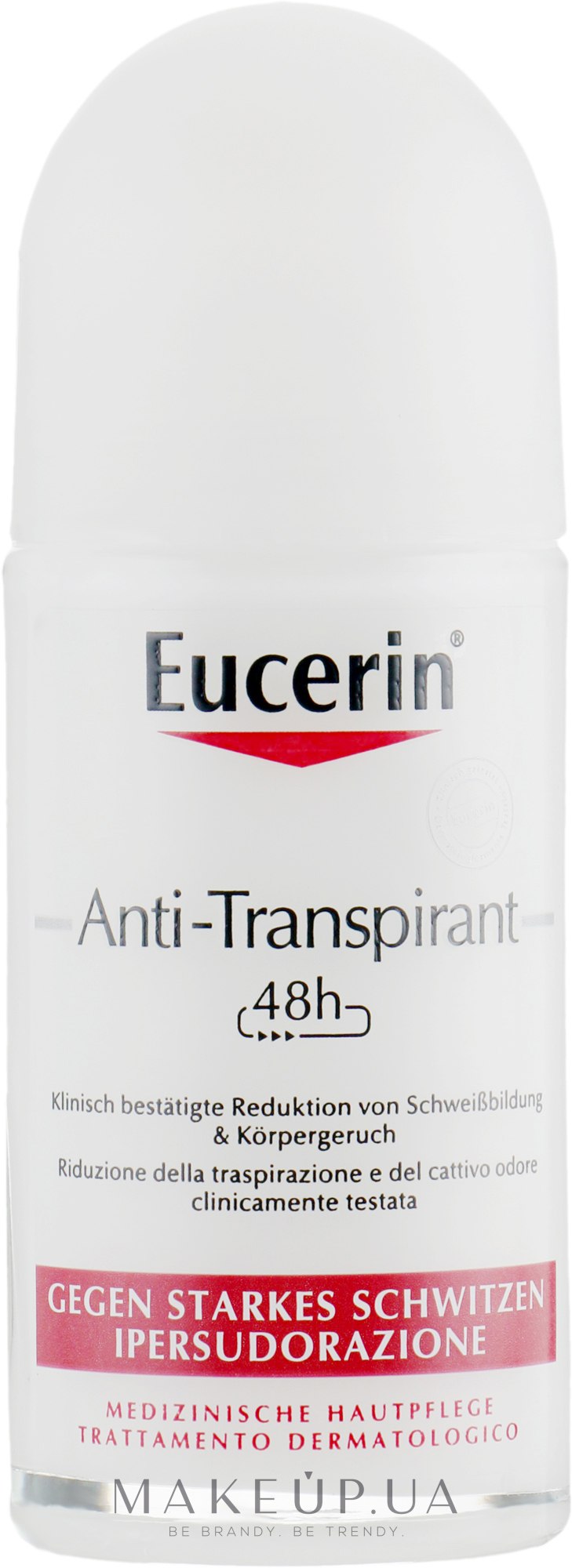 Антиперспирант-ролик 48 часов - Eucerin Deodorant 48h Anti-Perspirant Roll-On — фото 50ml