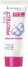 Духи, Парфюмерия, косметика База под макияж - Rimmel Fix & Protect Makeup Primer SPF25