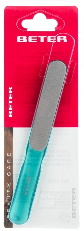Пилка для нігтів з лазерною поверхнею, ергономічна, зелена - Beter Beauty Care — фото N2