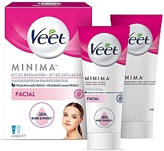 Духи, Парфюмерия, косметика Набор для удаления волос на лице - Veet Minima Facial (dep/cr/50ml + post/dep/cr/50ml)