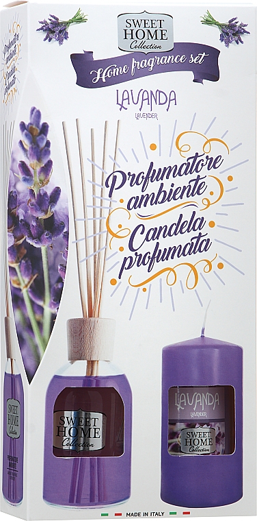Набор - Sweet Home Collection Lavender Home Fragrance Set (diffuser/100ml + candle/135g) — фото N1