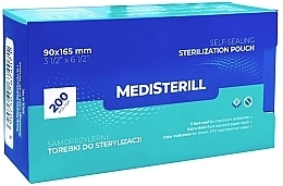 Парфумерія, косметика Самозапечатувальний пакет для стерилізації інструментів в автоклаві, 9 x 16.5 см - MediSterill Self-Sealing Sterelization Pouch
