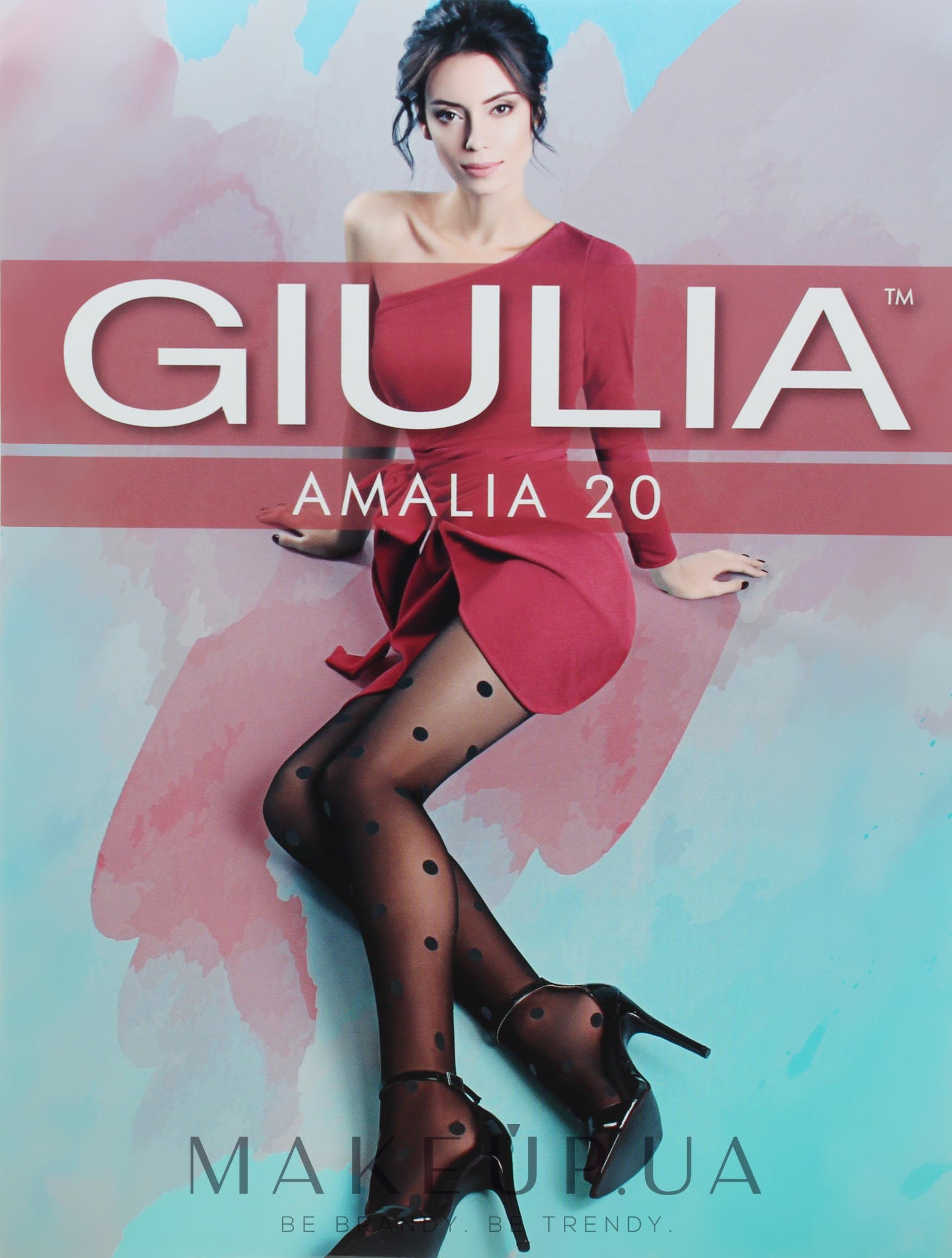Колготки для женщин "Amalia Model 11" 20 Den, nero - Giulia — фото 2