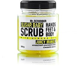 Парфумерія, косметика Цукрровий скраб для тіла "Juicy Mango" - Mr.Scrubber Sugar Baby Hands Feet & Body Scrub
