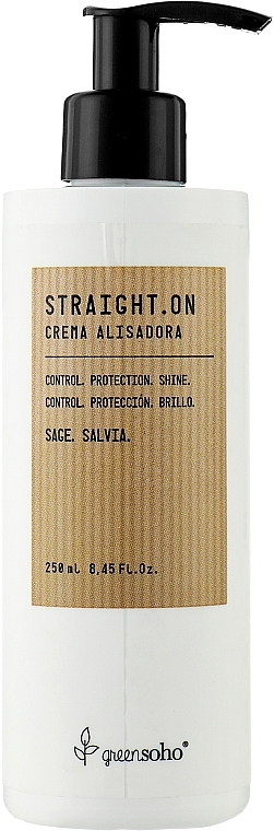 Розгладжувальний крем для волосся - Greensoho Straight.On Cream — фото N1