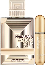 Al Haramain Amber Oud Gold Edition Extreme Pure Perfume Gift Set - Набор (perfume/60ml + atomiser/10ml) — фото N1