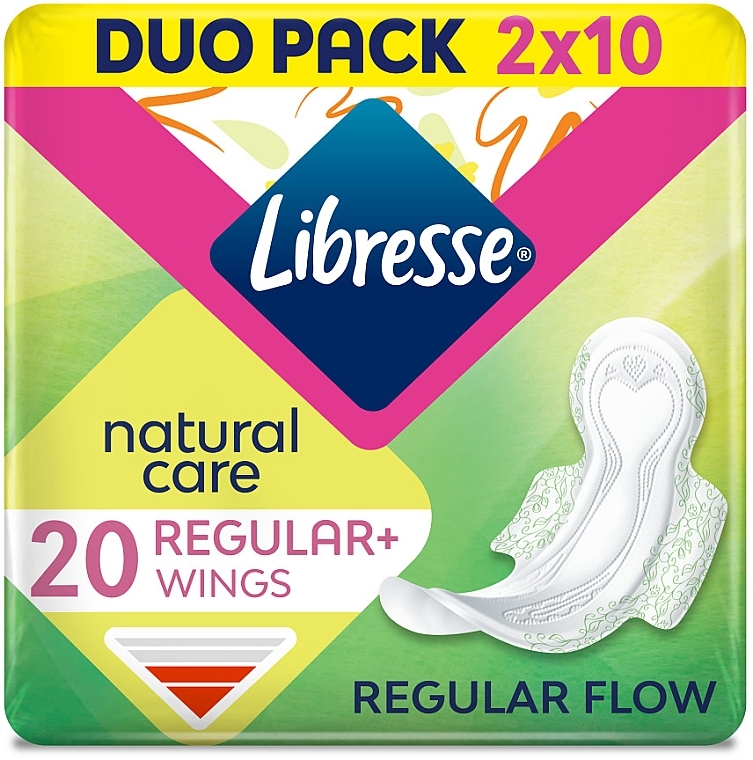 Гігієнічні прокладки "Натуральна турбота", 20 шт. - Libresse Natural Care Normal — фото N1
