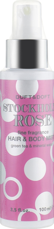 Мист для волос и тела - Duft & Doft Stockholm Rose Fine Fragrance Hair & Body Mist — фото N1