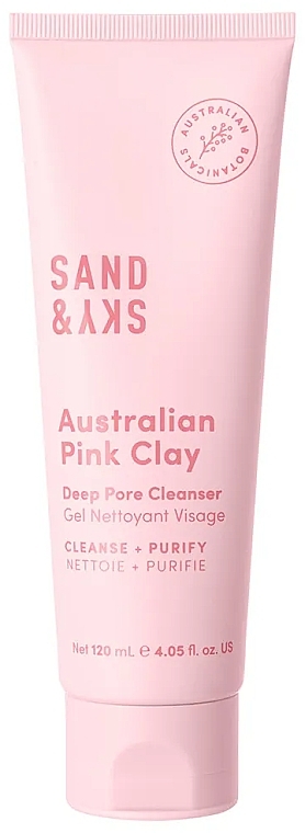 Средство для глубокого очищения пор с розовой глиной - Sand & Sky Australien Pink Clay Deep Pore Cleanser  — фото N1