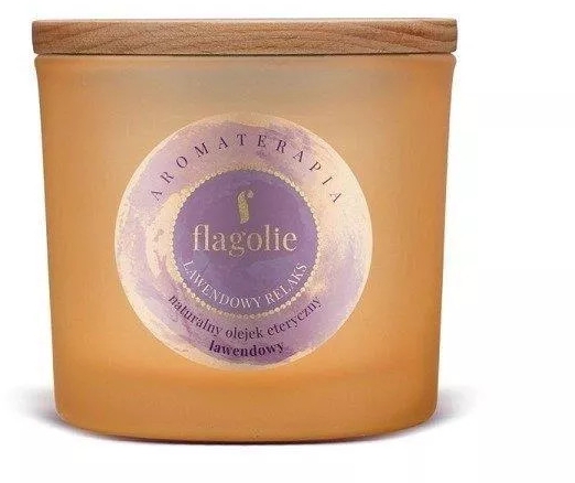 Ароматическая свеча в стакане "Лаванда" - Flagolie Fragranced Candle Lavender Relax — фото N1