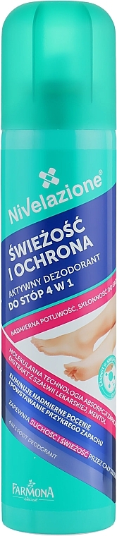 УЦЕНКА Дезодорант для ног 4в1 "Свежесть и комфорт" - Farmona * — фото N1