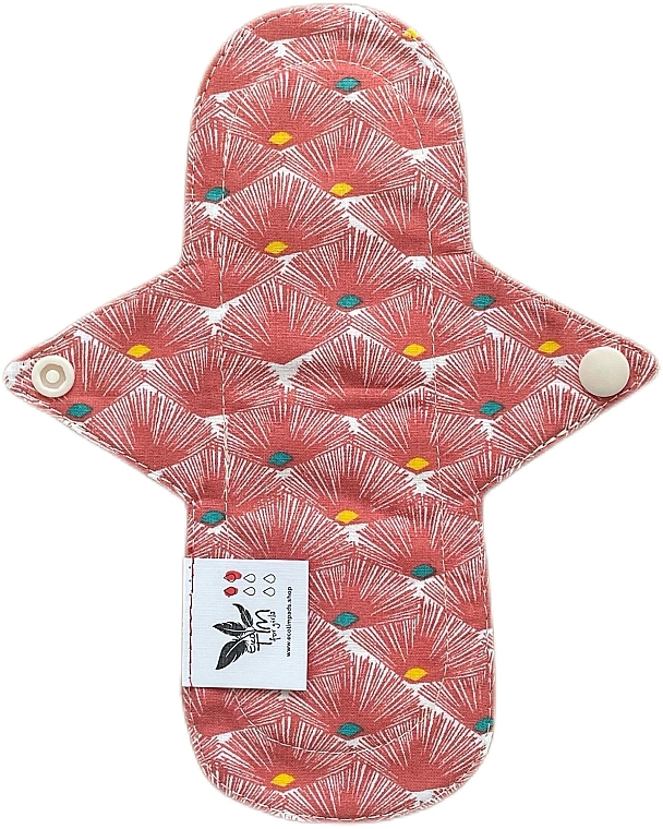 Многоразовая прокладка для менструации Нормал 2 капли, огоньки коралловые - Ecotim For Girls — фото N1