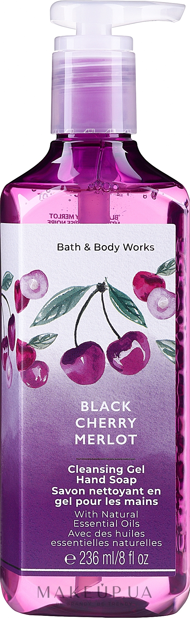 Гель-мыло для рук - Bath & Body Works Black Cherry Merlot Cleansing Gel Hand Soap — фото 236ml