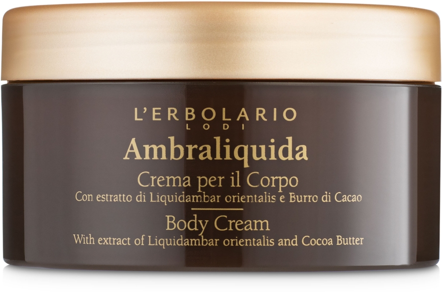 Ароматизированный крем для тела "Легкая амбра" - L'Erbolario Ambraliquida Crema Per Il Corpo