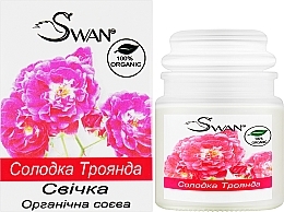 Органічна соєва свічка "Солодка троянда" - Swan — фото N2