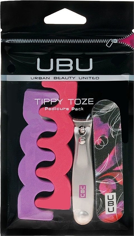 Набор для педикюра, вар.1 - UBU Tippy Toze Pedicure Pack (clippe/1pcs + nailfile/1pcs + accessories/2pcs) — фото N2