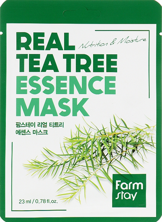 Тканинна маска для обличчя з екстрактом чайного дерева
