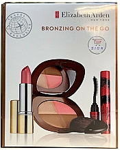 Духи, Парфюмерия, косметика Набор - Elizabeth Arden Elizabeth Arden Bronzing On The Go (powder/15g + lipstick/4g + mascara/9ml)