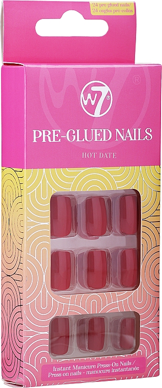 Набор накладных ногтей - W7 False Nails Pre-Glued Nails — фото N1