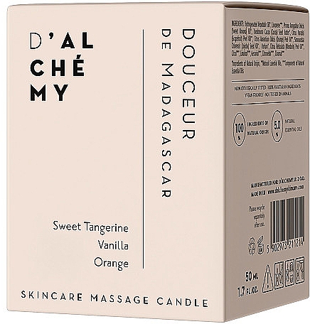 Масажна свічка для тіла "Мадагаскарська свіжість" - D'Alchemy Douceur De Madagascar Skincare Massage Candle — фото N2