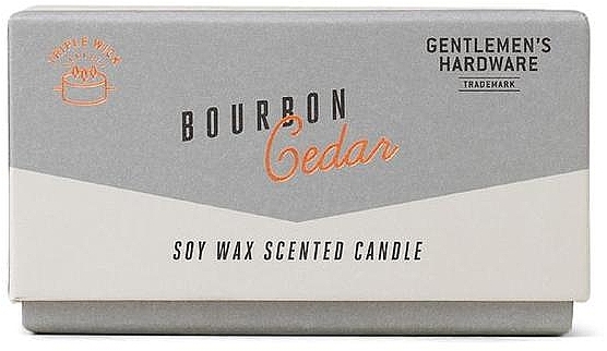 Ароматическая свеча, 3 фителя - Gentleme's Hardware Soy Wax Candle 586 Bourbon Cedar — фото N3
