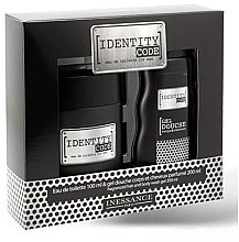 Парфумерія, косметика Inessance Identity Code For Men - Набір (edt/100ml + sh/gel/200ml)