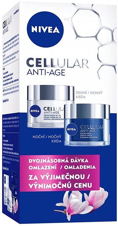 Набор - NIVEA Cellular Anti-Age (cr/2x50ml) — фото N1