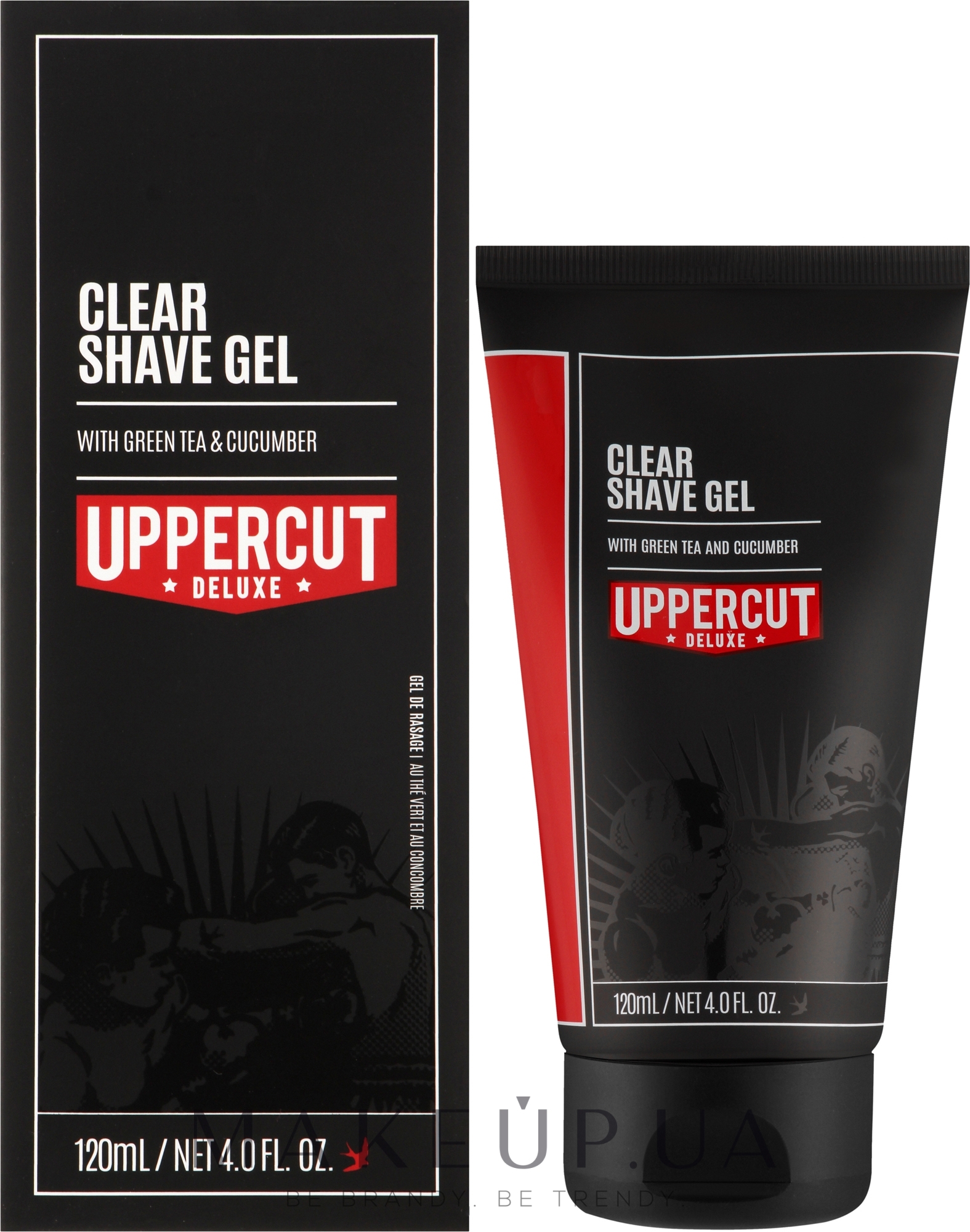 Гель для гоління - Uppercut Deluxe Clear Shave Gel — фото 120ml