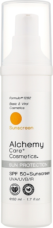 Солнцезащитный крем для лица SPF50+ - Alchemy Care Cosmetics Sun Protection Sunscreen — фото N1