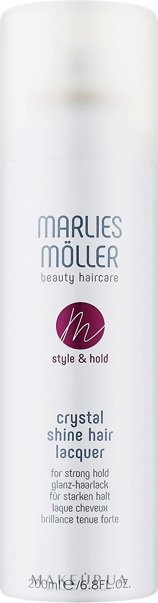 Лак для волосся "Кришталевий блиск" - Marlies Moller Crystal Shine Hair Lacquer — фото 200ml