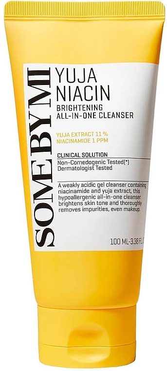 Осветляющий гель для умывания с юдзу - Some By Mi Yuja Niacin Brightening All-In-One Cleanser — фото N1