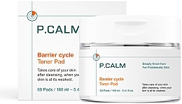 Пади-тонер для регенерації бар'єру шкіри - P.CALM Barrier Cycle Toner Pad — фото N8