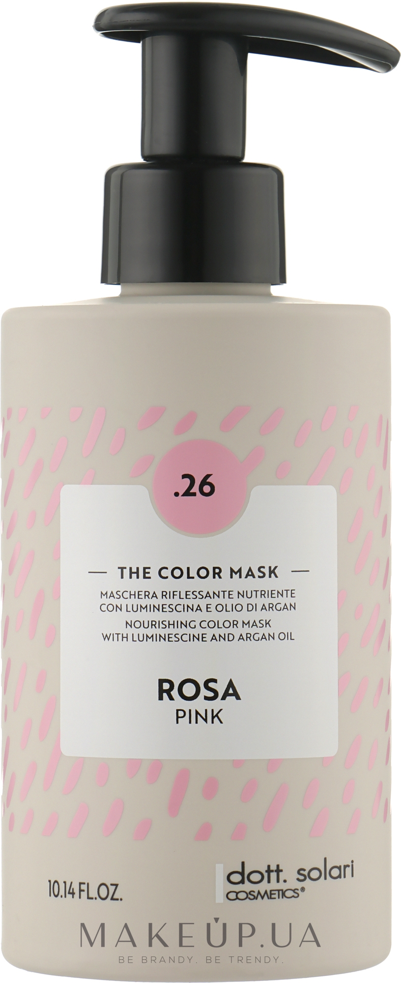 Тонувальна маска для волосся - Dott.Solari The Color Mask — фото Rosa - .26